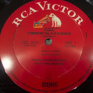Schubert Unfinished Symphony No 8 & No 5 Fritz Reiner Chicago Symphony RCA LSC-2 image 4
