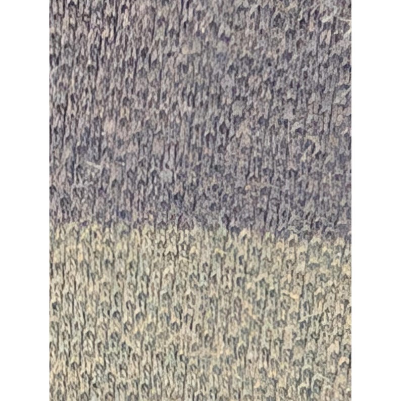 VTG Polo Ralph Lauren Jersey de cuello alto a rayas para hombre XL Gris Azul Manga larga Algodón imagen 2