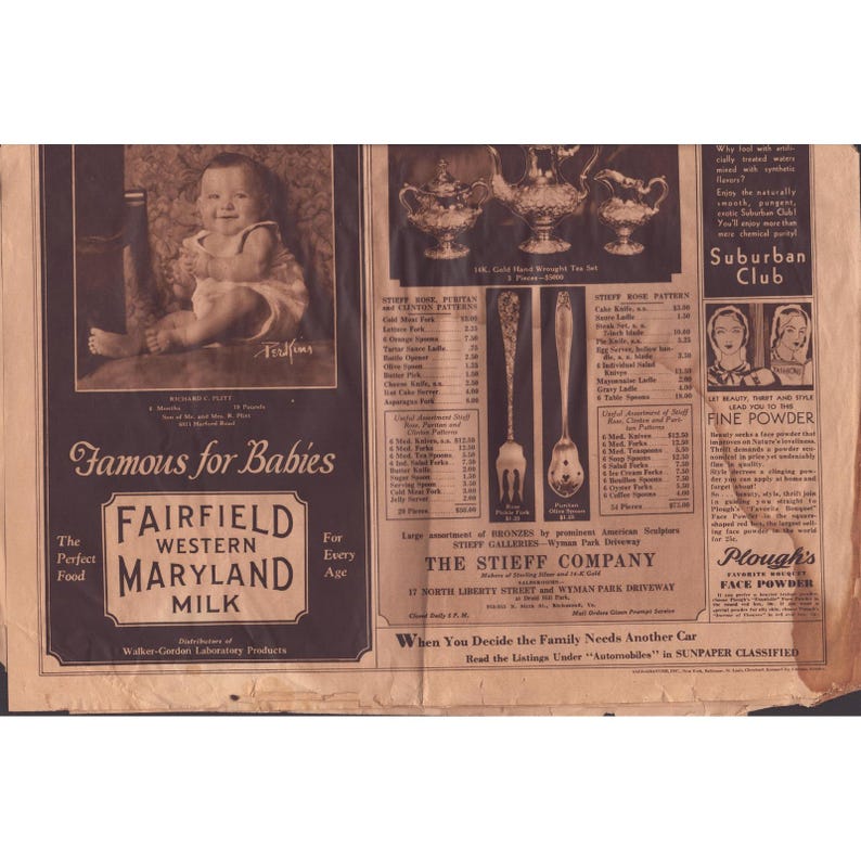 Photogravure vintage du Sunday Sun de Baltimore du 12 avril 1931, section Carnaval aérien image 4