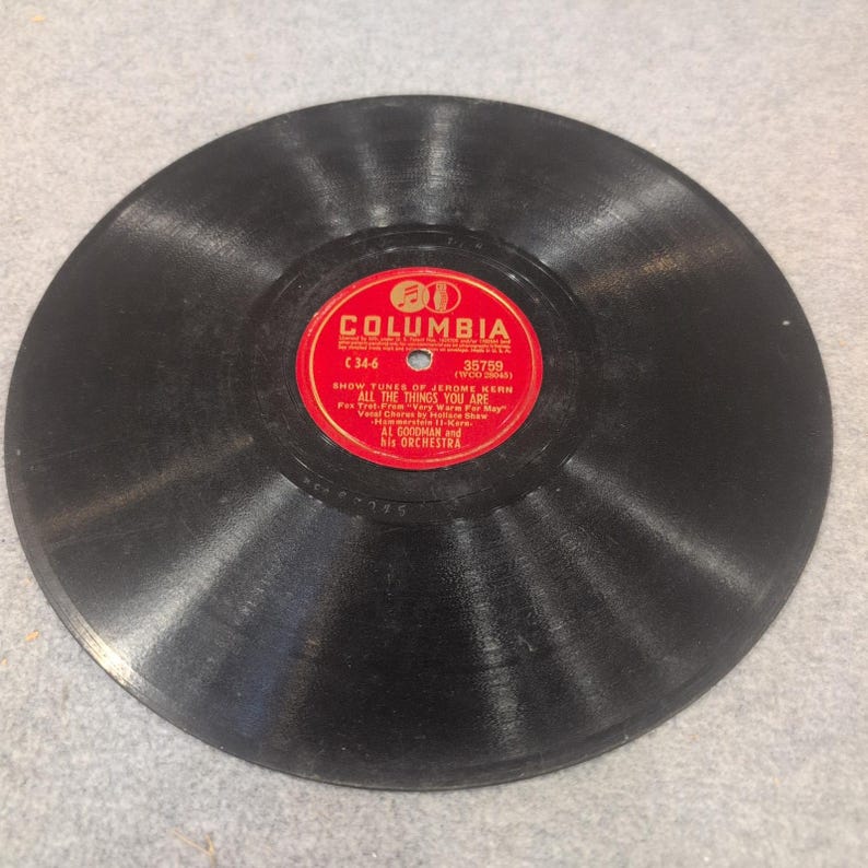 Al Goodman Orchestra Show Tunes of Jerome Kern All The Things You Are 78 RPM image 4