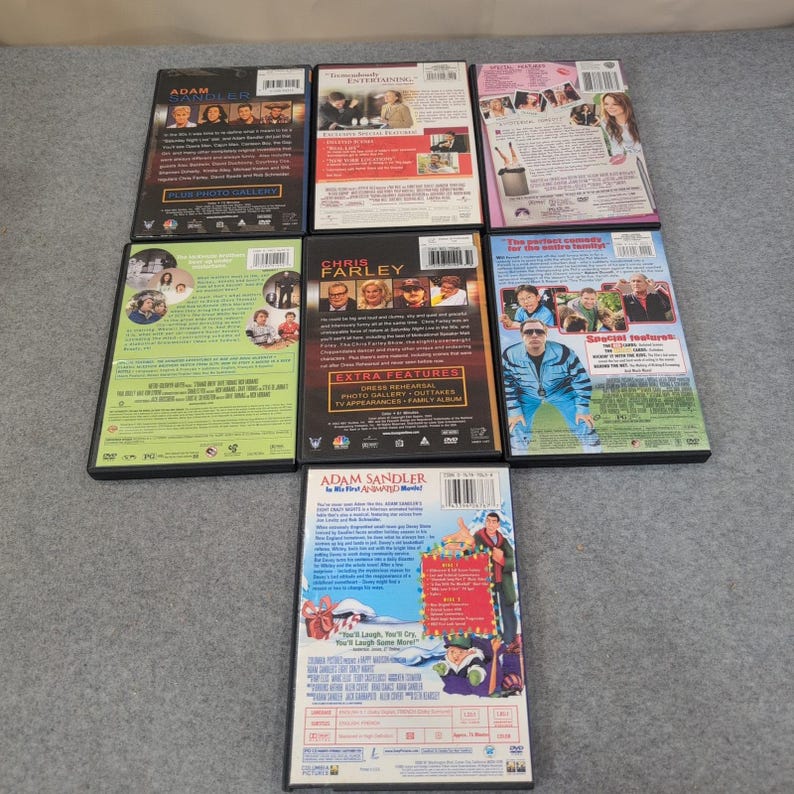 DVD Comedy Movie Lot Mean Girls SNL Adam Sandler Chris Farley Strange Brew 7pc image 2