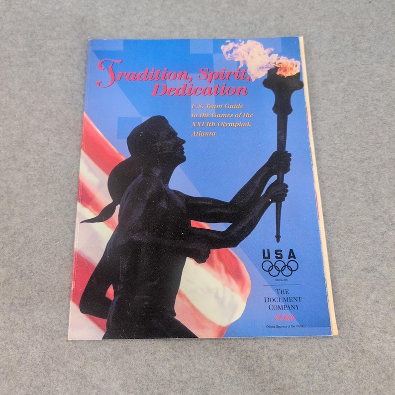1996 Atlanta Summer Olympics US Team Guide Xerox Official Program XXVI Olympiad image 1