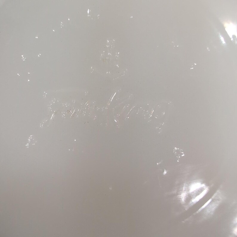 Fire-King Milk Glass Harvest Grape Hexagonal Planter White VTG Anchor Hocking image 8