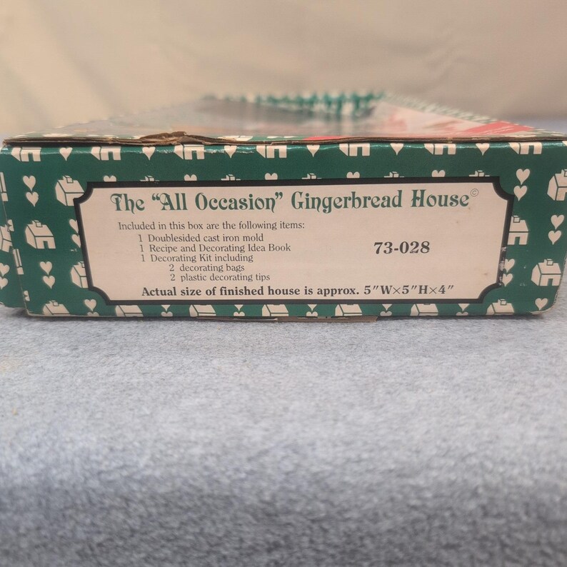 John Wright Fun & Easy All Occasion Gingerbread House Cast Iron Mold Kit 73-028 image 4
