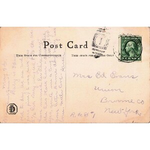 Antike Postkarte von 1911: „Es ist ein Mädchen“ – Marie Bonville, Drysdale Co., Chicago, Kinderkrankenschwester Bild 2