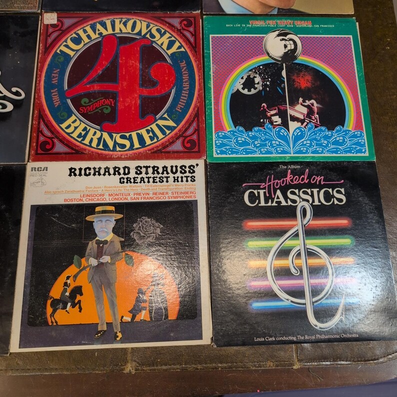 Lot de 15 disques vinyles classiques LP Bernstein Horowitz Van Cliburn Beethoven VG image 5