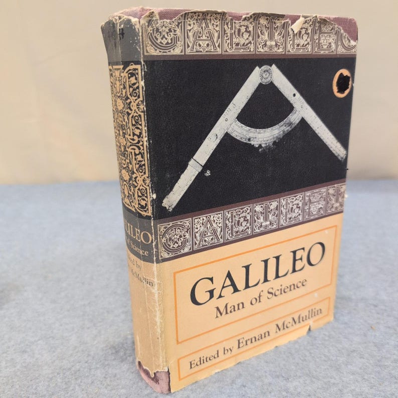 Galileo Man of Science Ernan McMullin 1967 Hardcover Book with Dust Jacket image 1
