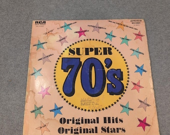 Super 70s Original Hits Original Stars RCA Vinyl LP Record DVL2-0225 1977