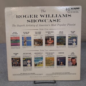 Roger Williams Showcase Vinyl LP Record Kapp KW-900 High Fidelity Piano Solo image 2