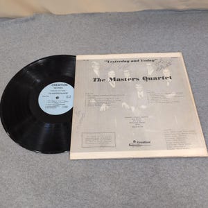The Masters Quartet Yesterday and Today - Vinile LP autografato, Creation Records CR 102 immagine 2