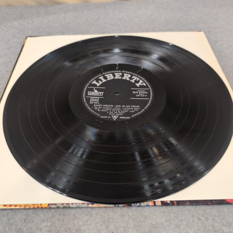 Sandy Nelson Live! In Las Vegas Vinyl LP Liberty SML 83833 German Pressing VG image 5