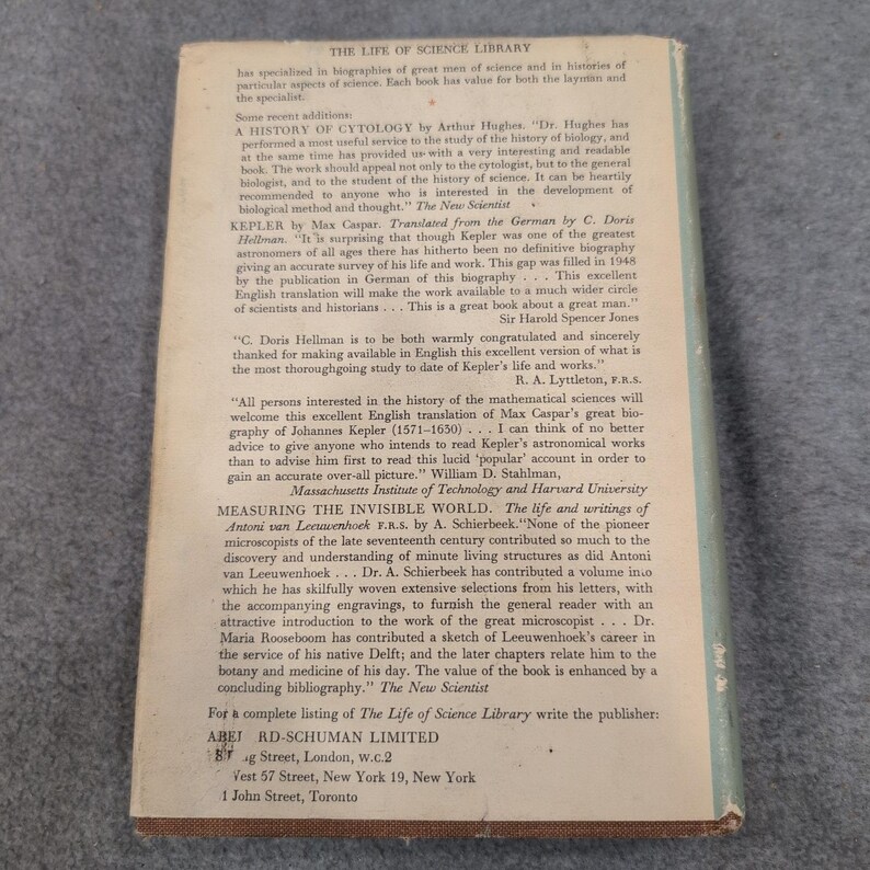 A History of Biology Charles Singer 1962 Revised Edition Hardcover Dust Jacket image 10