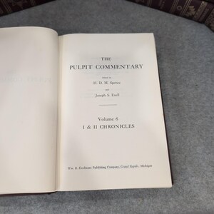 The Pulpit Commentary - Set completo di 23 volumi, edizione Eerdmans con indice, copertina rigida vintage. immagine 5