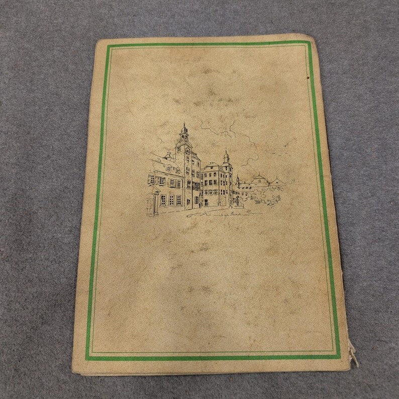 Vintage Restaurant Grillstube Rausch Menu Schwetzingen Germany German Ephemera image 2