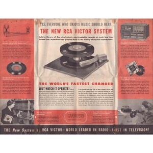 Vintage RCA Victor 45 RPM System Promotional Brochure Catalog Circa 1949 image 6