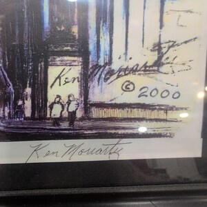 Ken Moriarty Signed Chicago Cityscape Limited Edition Print #2001 Framed Art image 2