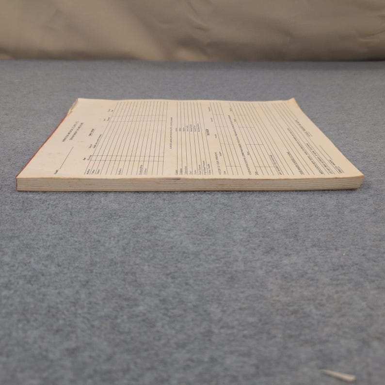 Vtg Medicinsk Patienthistorikblankett Anniston, AL Klinik PC Medicinska Avdelningen bild 2