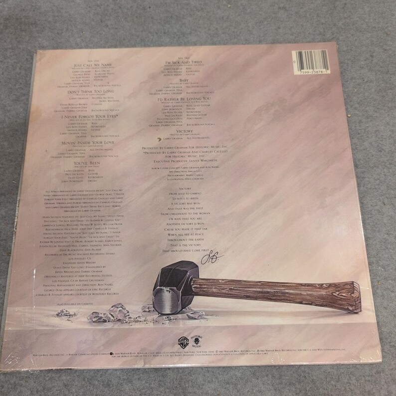 Larry Graham Victory Vinyl LP 1983 Warner Bros Cords 1-23878 Funk Soul Album Bild 2