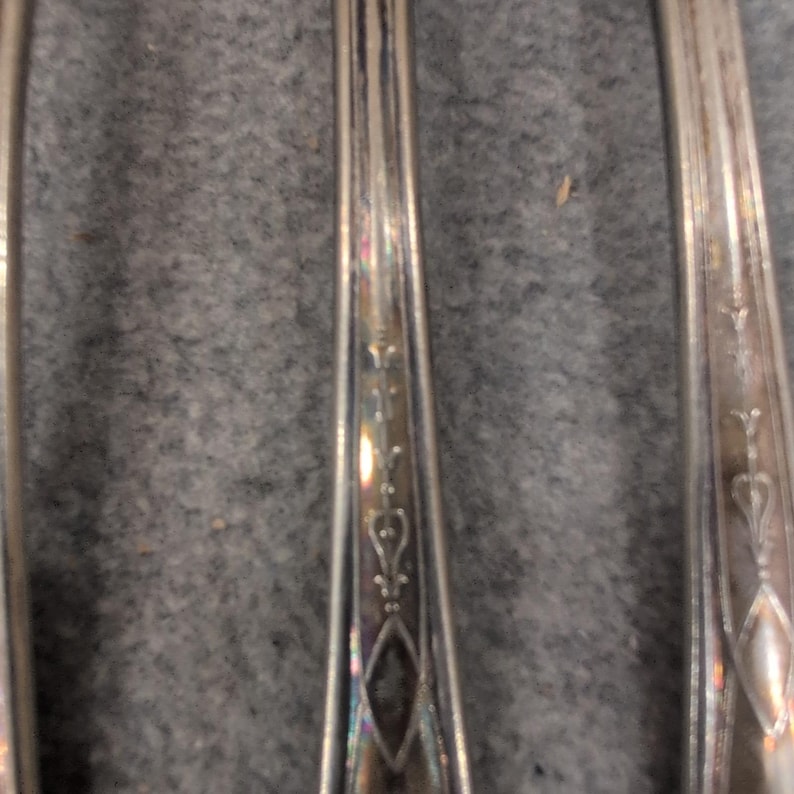 Lafayette Silver Plate 15pc Flatware Set Art Deco Forks Spoons Vintage Cutlery image 5
