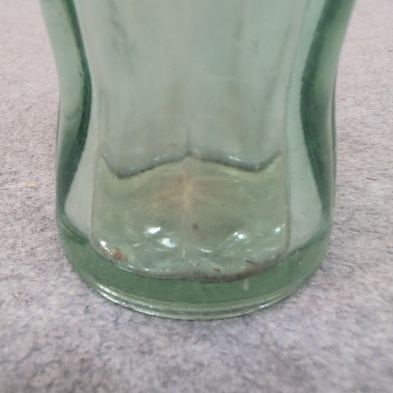 Botella de vidrio vintage de Coca-Cola de Navidad de 1923, patente Monroe LA Georgia Green imagen 4