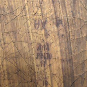 Handgefertigte Jungfrau Maria & Kind Ikone Hodegetria Stil Holz Plakette Ägypten San Mark Bild 5