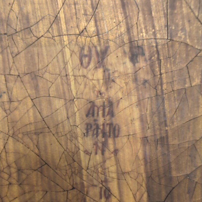 Handgefertigte Jungfrau Maria & Kind Ikone Hodegetria Stil Holz Plakette Ägypten San Mark Bild 5