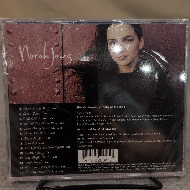 Norah Jones Come Away With Me CD Blue Note Grammy Winner Jazz Pop 2002 NEW image 2