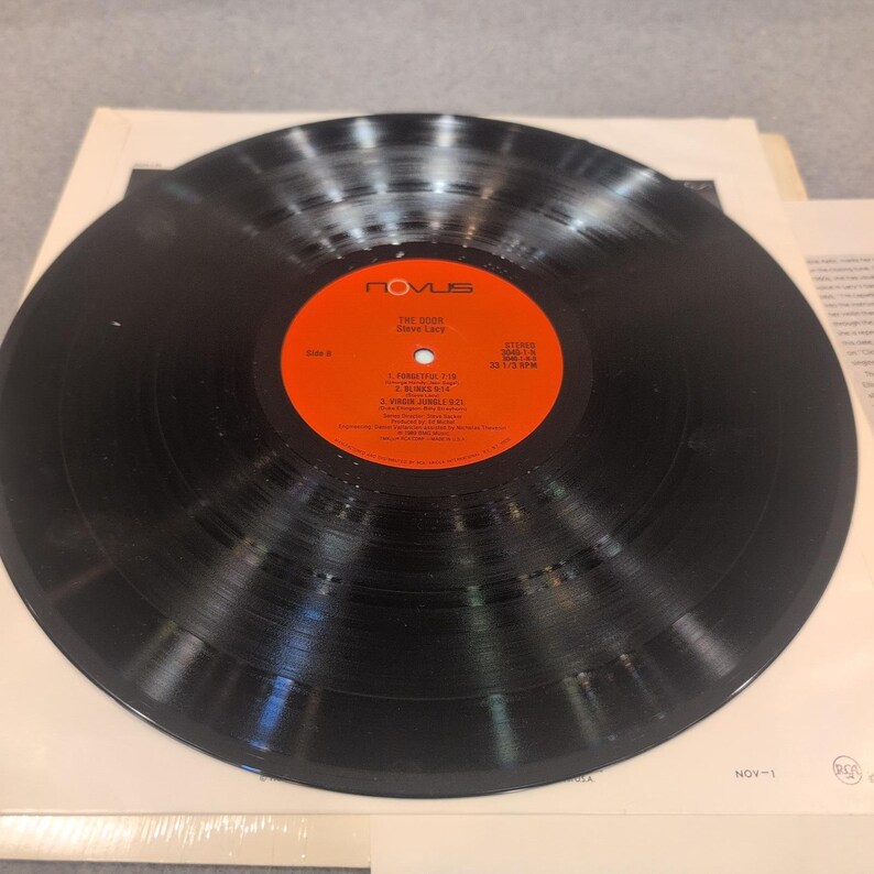Steve Lacy The Door Vinyl LP 1989 Novus 3049-1-N Jazz Soprano Saxophone VG+ image 5