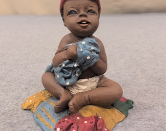 All God's Children Peanut Figurine Martha Holcombe Miss Martha Originals #77
