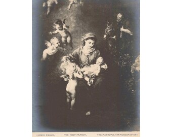 Ludwig Knaus The Holy Family Metropolitan Museum of Art Vintage Postcard