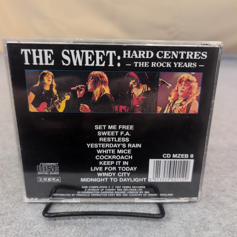 The Sweet Hard Centres The Rock Years CD 1987 Zebra Records CD Rock Music image 2