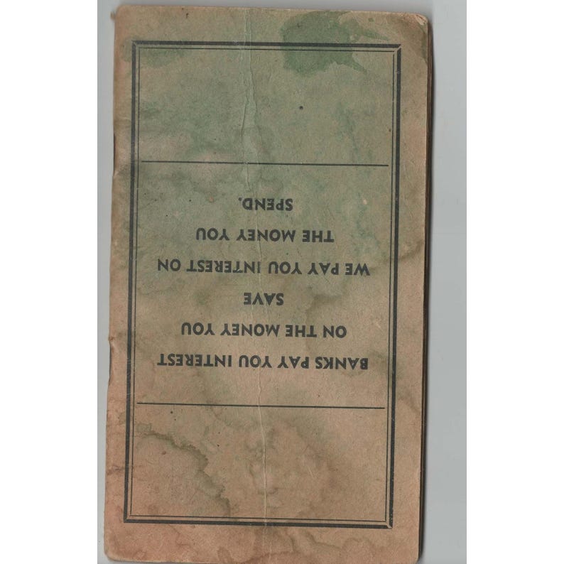 Vintage Baum's Trading Stamp Book Green Bay Wisconsin Green Stamps Booklet image 2