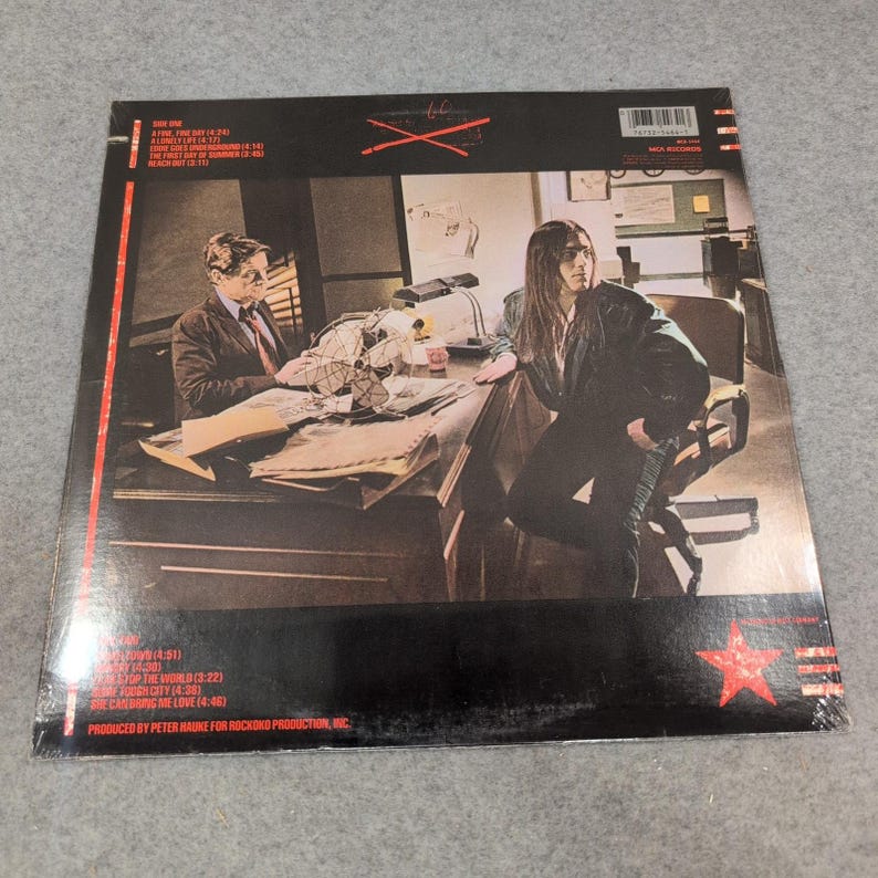 Tony Carey Some Tough City Vinyl LP 1984 MCA Records MCA-5484 A Fine Fine Day image 2