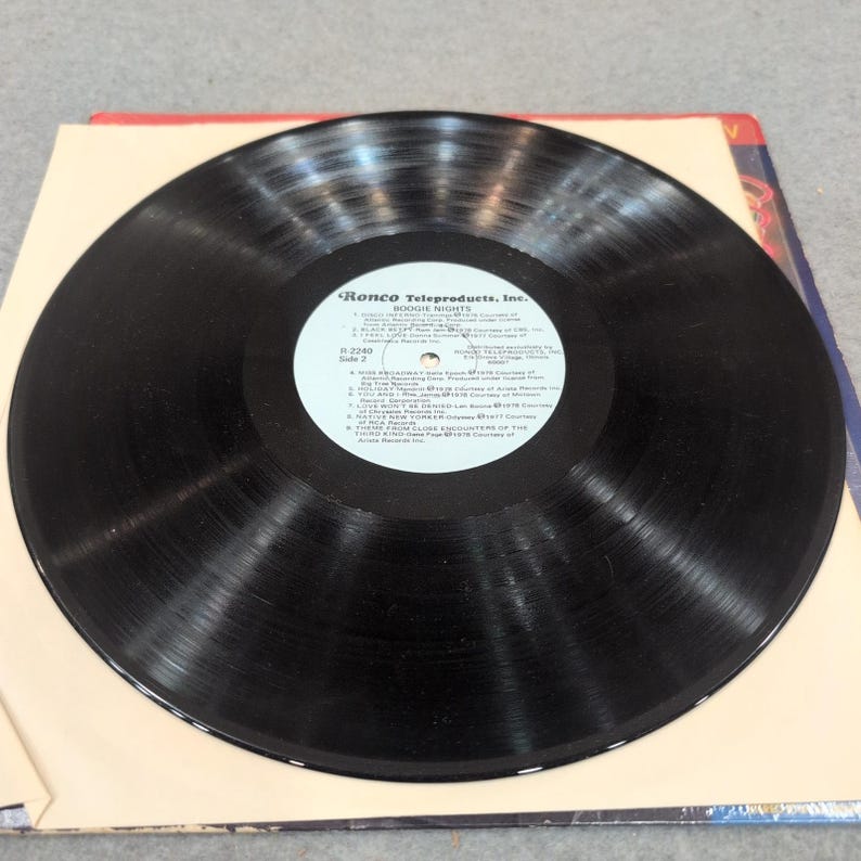 Boogie Nights 18 Top Disco Hits Ronco R-2240 Vinile LP 1978 Donna Summer Chic immagine 5