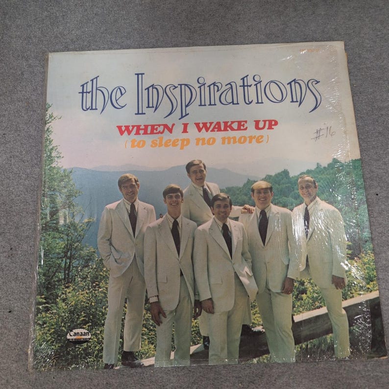 The Inspirations When I Wake Up To Sleep No More Vinyl LP Canaan CAS-9747-LP image 1