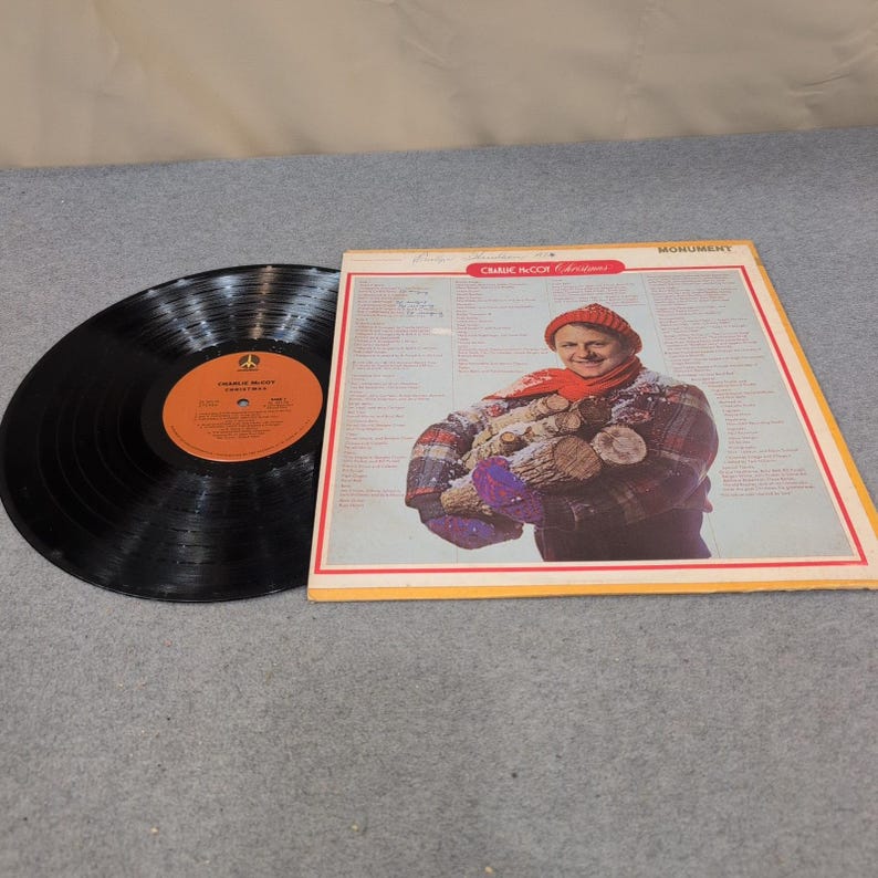 Charlie McCoy Christmas Vinyl LP Monument Records ZX 33176 Harmonica Holiday image 2
