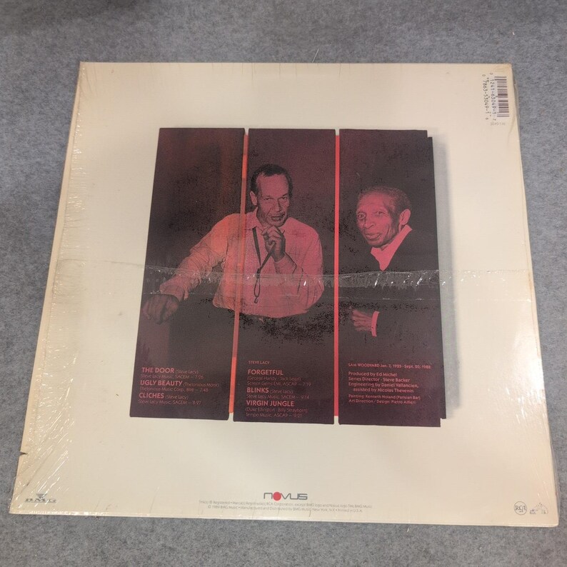 Steve Lacy The Door Vinyl LP 1989 Novus 3049-1-N Jazz Soprano Saxophone VG+ image 2
