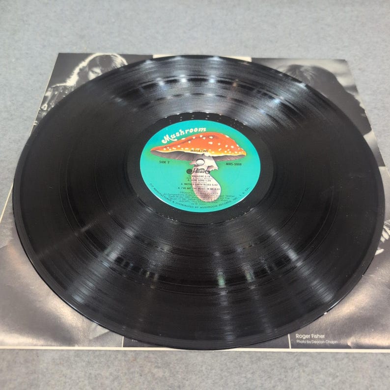 Heart Magazine vinyle LP Mushroom Records MRS-5008 Rock classique 1978 Sans coeur image 4