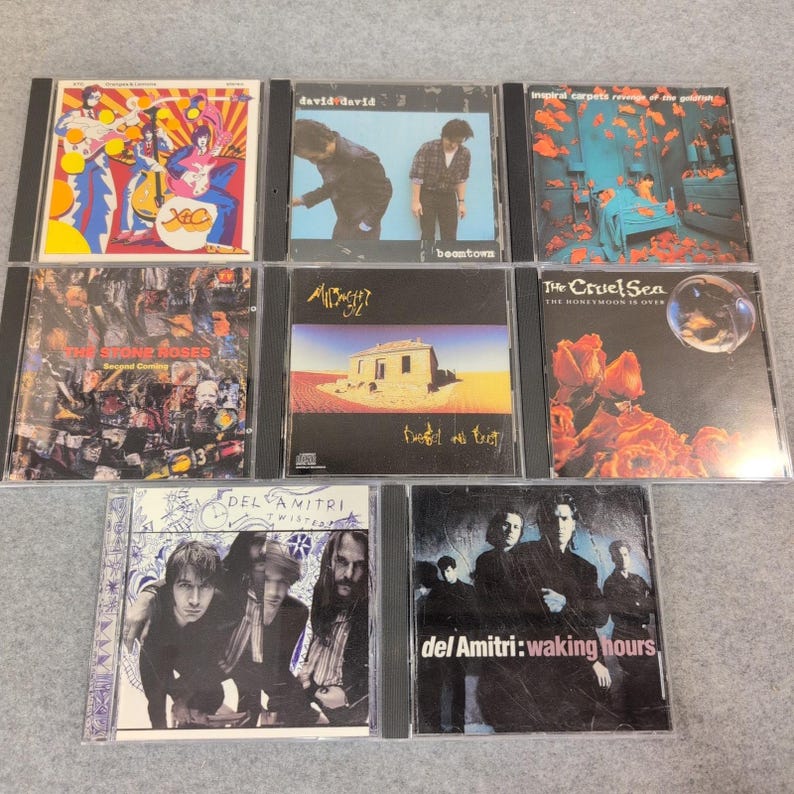Lotto di 8 CD British Antipodean Alt Rock Stone Roses Midnight Oil XTC Del Amitri immagine 1