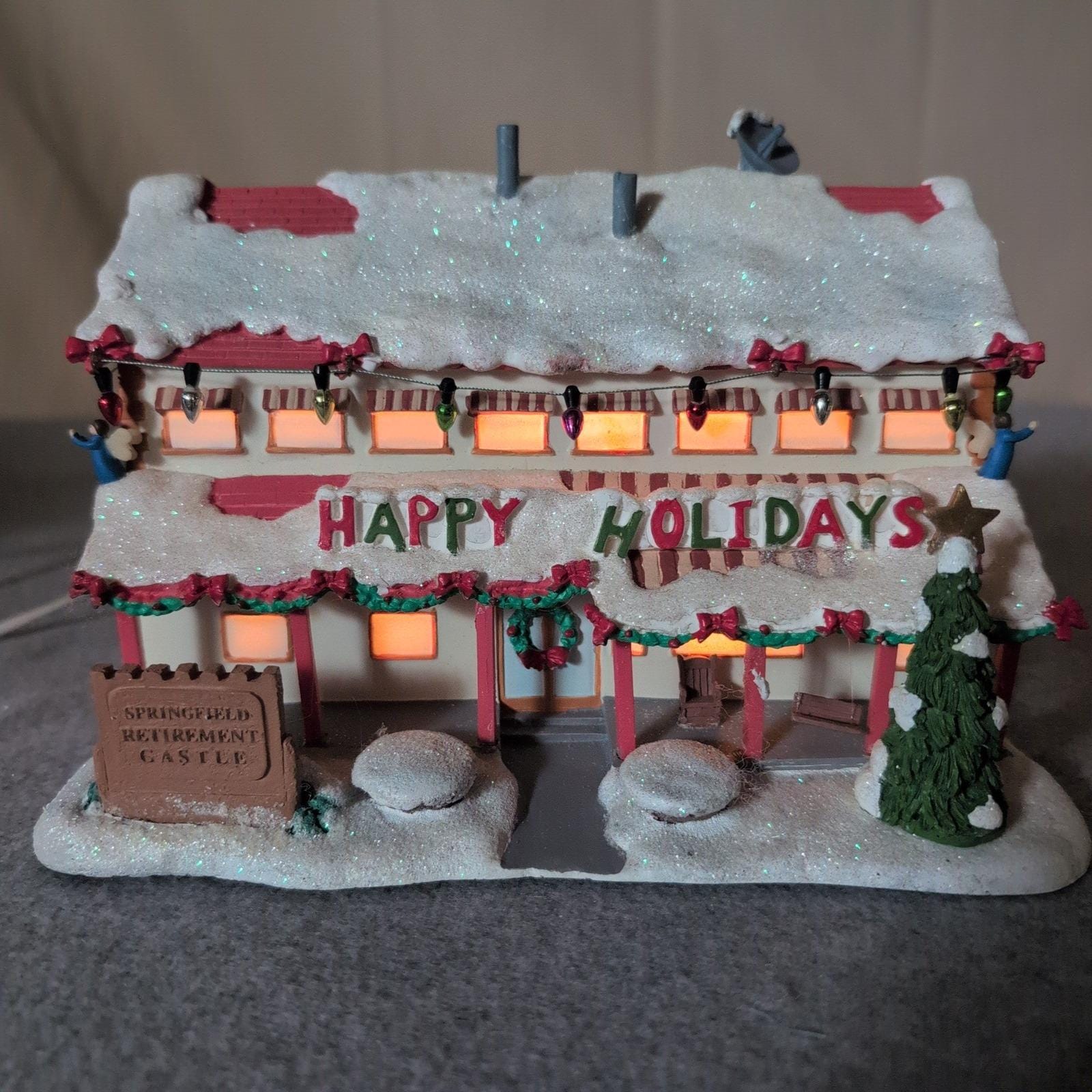 Hawthorne Village The Simpsons Christmas Springfield Retirement Castle 2004