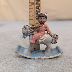 All Gods Children Sally Rocking Horse Figurine Martha Holcombe COA 1507 image 6