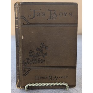 VTG 1886 Jo's Boys and How They Turned Out Louisa M Alcott Book Hardcover 1886 image 1