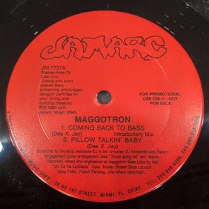 Maggotron Coming Back To Bass Pillow Talkin Baby 12" Vinyl Jamarc Records 1990 image 4