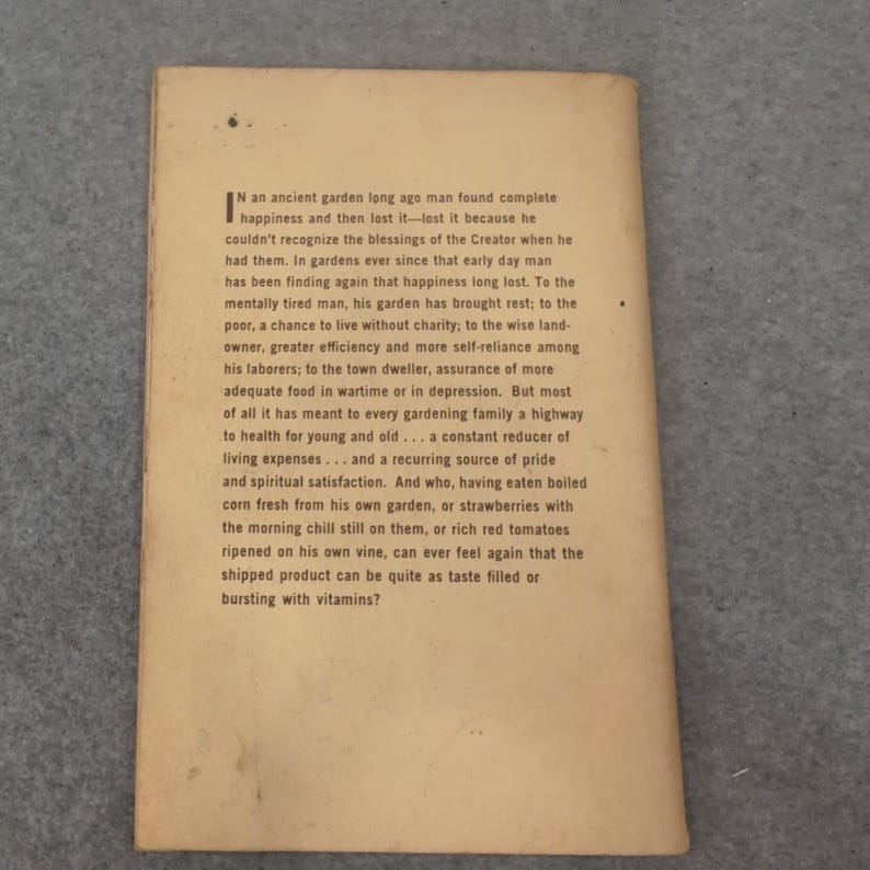 Vintage 1961 The Progressive Farmers Garden Book For The South *Scarce* image 7