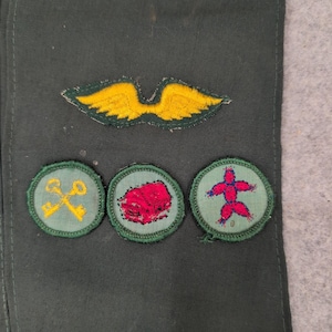 vintage Boy Scout Sash Noark Council Troop 43 insignes du mérite épingles BSA Arkansas image 2
