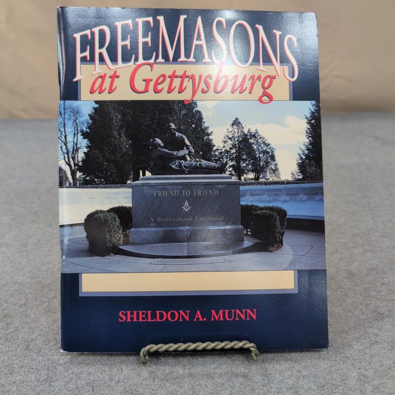 Vrijmetselaars in Gettysburg door Sheldon A Munn Book Civil War Masonic Brotherhood afbeelding 1