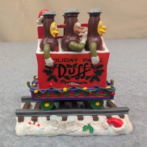 Die Simpsons Packen für Weihnachten Duff Beer Train Skulptur 2005 Bild 4