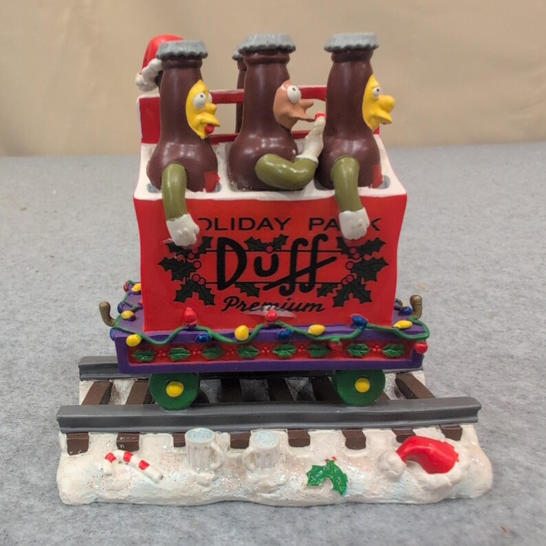 Die Simpsons Packen für Weihnachten Duff Beer Train Skulptur 2005 Bild 4