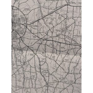 1978 Houston County Alabama Highway Map Vintage Dothan Ardilla Avon 25" x 18" image 4