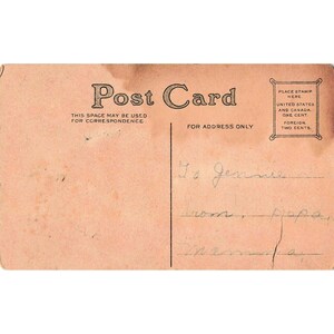 Vintage 1910 New Year Calendar Postcard Holly Berries Divided Back RPPC image 2